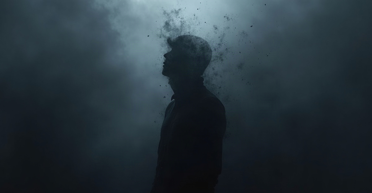 Layered silhouette dissolving into abstract fog, representing partial rather than complete anonymity